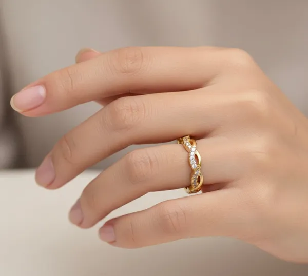 Gold_Infinity_Twist_Band_Ring_For_Women